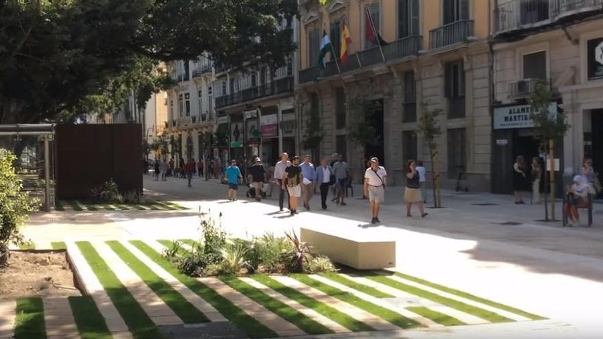 Los comerciantes de la Alameda Principal &quot;vislumbran la luz&quot;y esperan mejorar sus ventas.