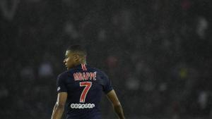 Mbappé luciendo el dorsal número 7