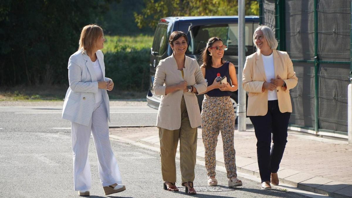 La minsitra de Vivienda, Isabel Rodríguez, este miércoles durante un acto en la localidad navarra de Lekumberri