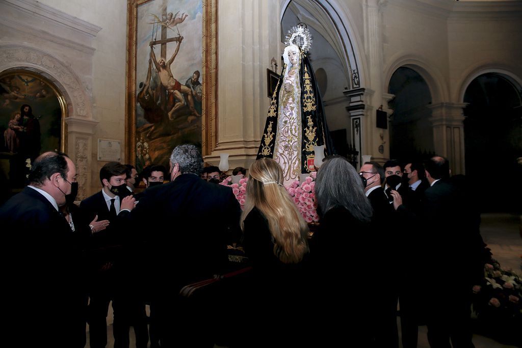 Semana Santa de Lorca 2022: Virgen de la Soledad del Paso Negro, iglesia y procesión