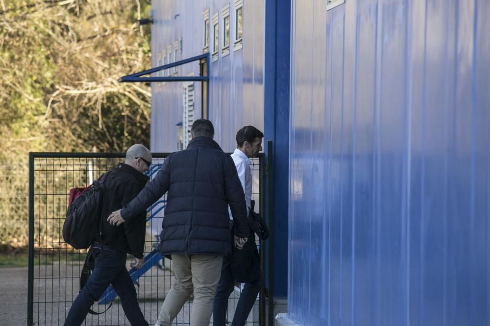 Primer entrenamiento y presentación de Cuco Ziganda en el Real Oviedo