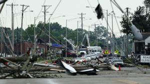 Archivo - Destrucción causada por los tornados en Ohio en 2019