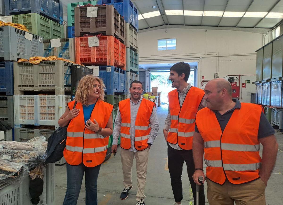 Beatriz Sestayo visitó las instalaciones Coleo Recycling, que se instalará en el polígono larachés en 2024 / sea