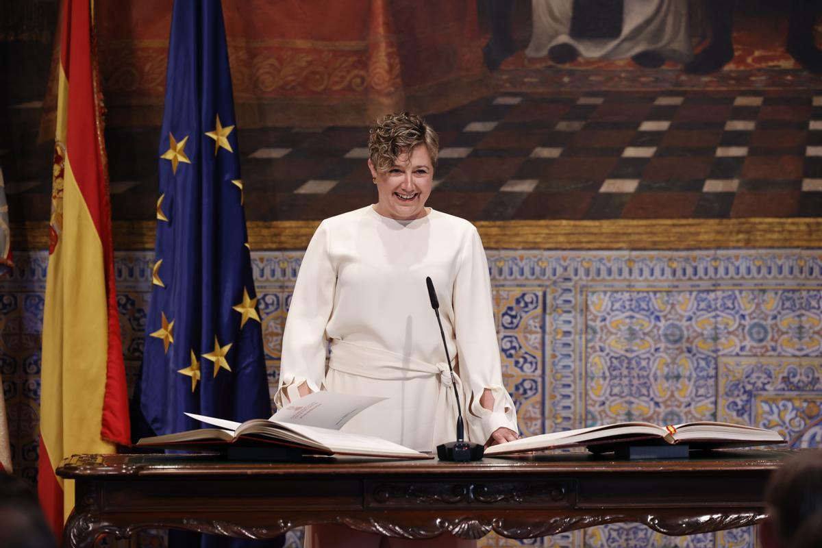 Raquel Tamarit, en la toma de posesión, este lunes