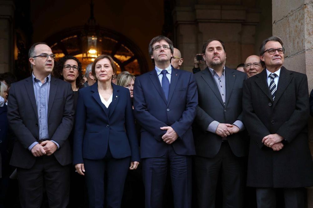 El independentismo catalán apoya a Forcadell antes de declarar