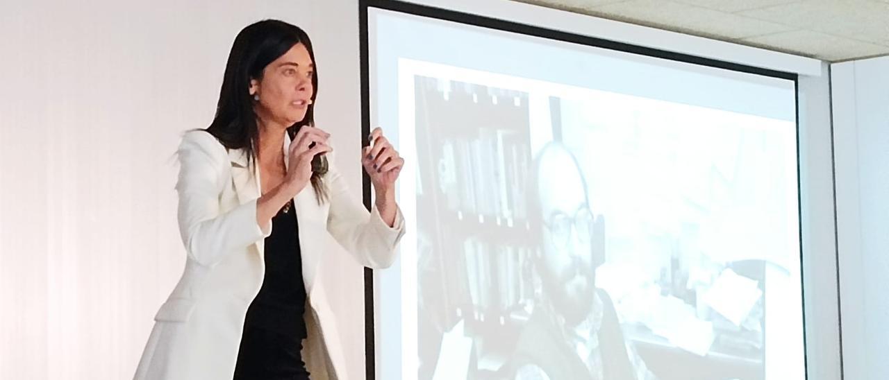 Silvia Leal, durante su intervención este martes en el Parque Científico de la UMH