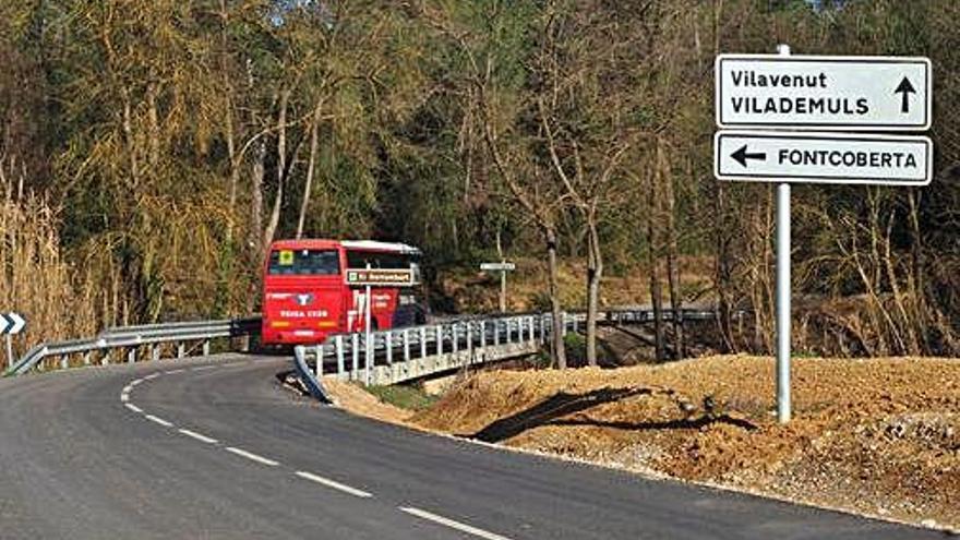 Obres de millora de la carretera GIV-5132.