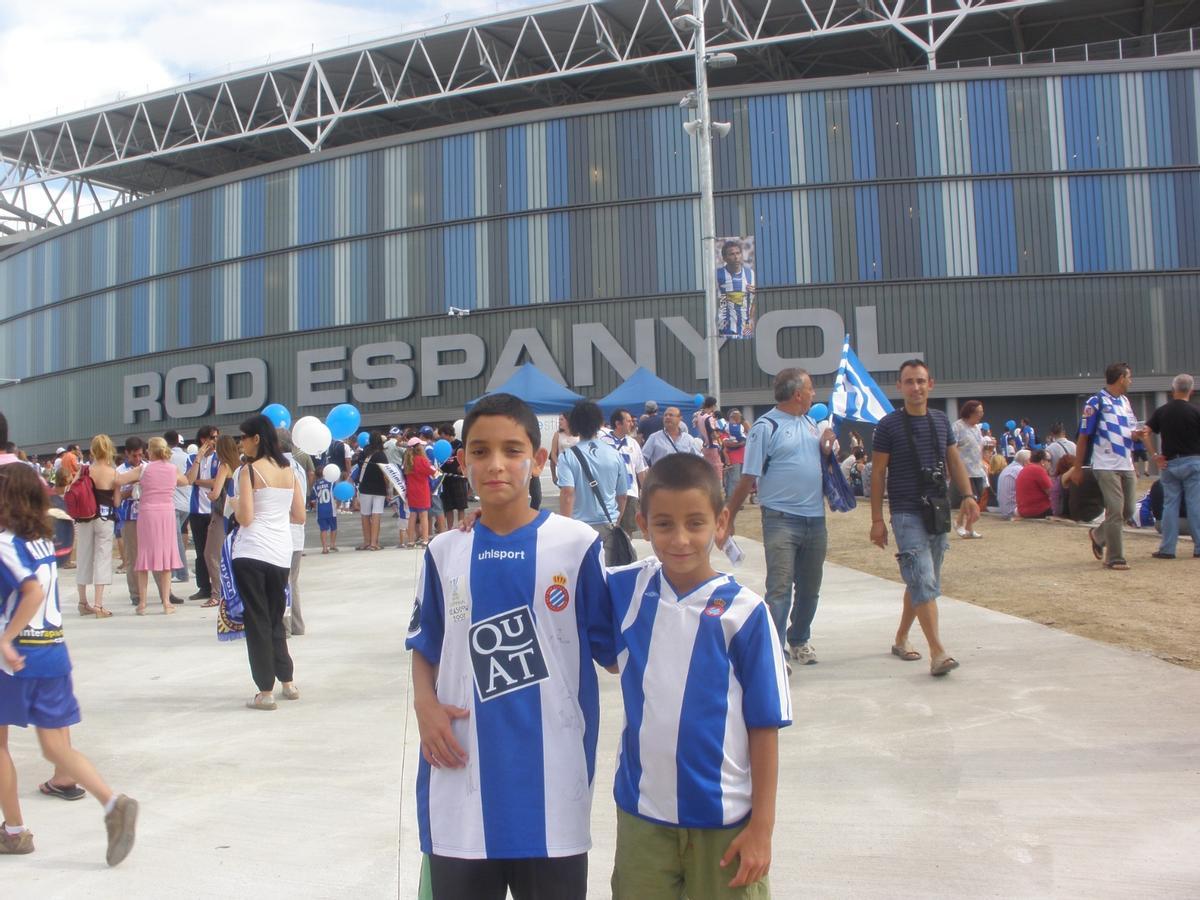 Ramon Terrats, el día de la inauguración del RCDE Stadium
