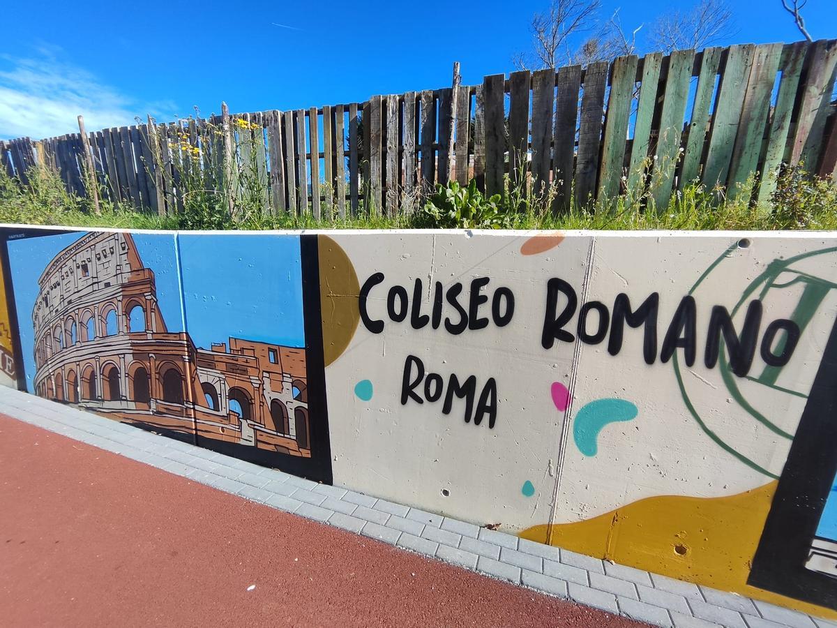 Así es el grafiti más internacional de Siero