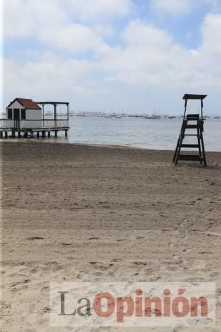 Ambiente en las playas de la Región durante el primer fin de semana de la 'nueva normalidad'