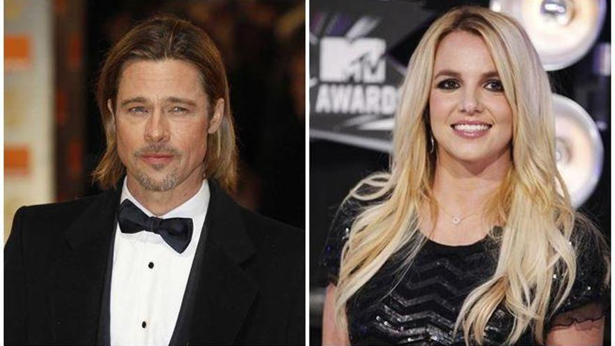 Brad Pitt y Britney Spears.