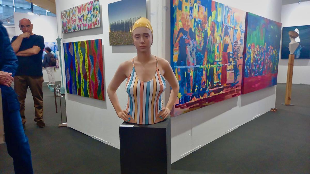 Una de las piezas exhibidas en la feria internacional.