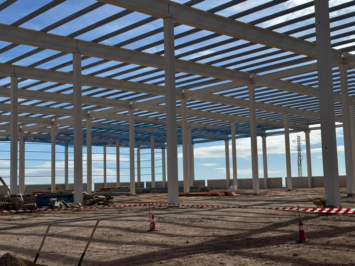 Comienzo de las obras de la nave en El Goro