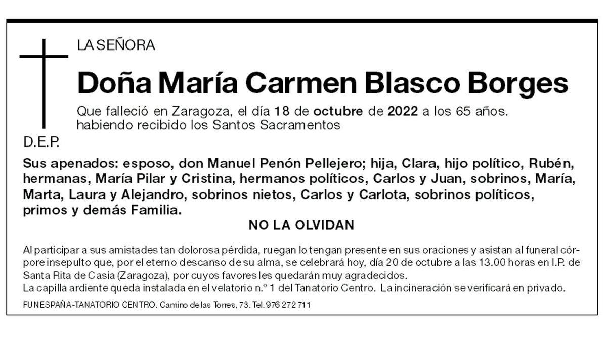 María Carmen Blasco Borges