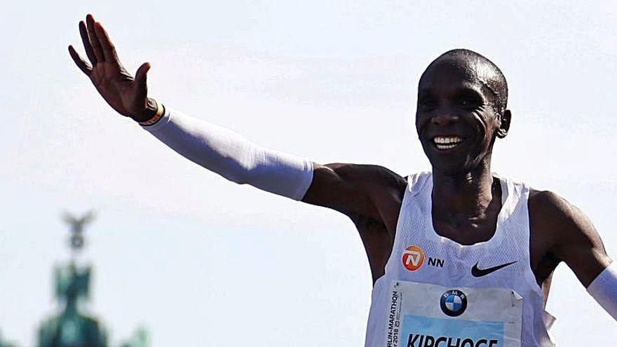 Eliud Kipchoge, plusmarquista mundial de maratón