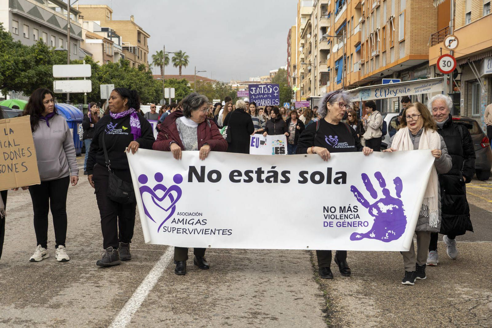 Así fue la manifestación del 8M en el Port de Sagunt