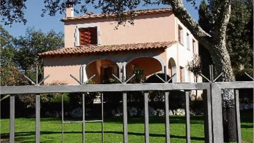 La casa de Llagostera situada al veïnat de la Bruguera que uns lladres van assaltar.