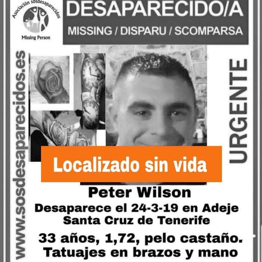 Identificado el cadáver de Peter Wilson, desaparecido en 2019