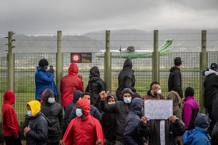 Manifestación en Tenerife contra las políticas migratorias