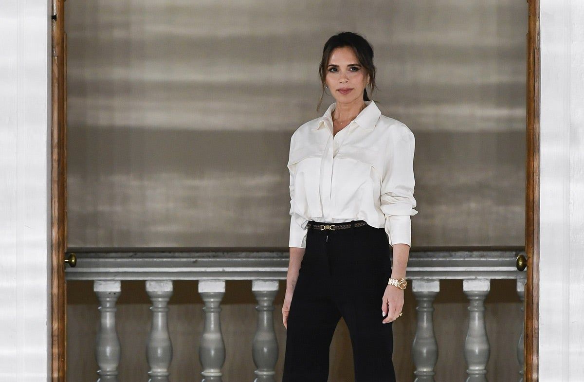 Victoria Beckham en uno de sus desfiles