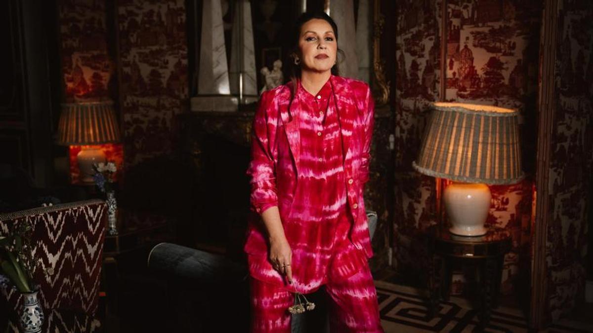 Niña Pastori, fotografiada en el hotel Santo Mauro.