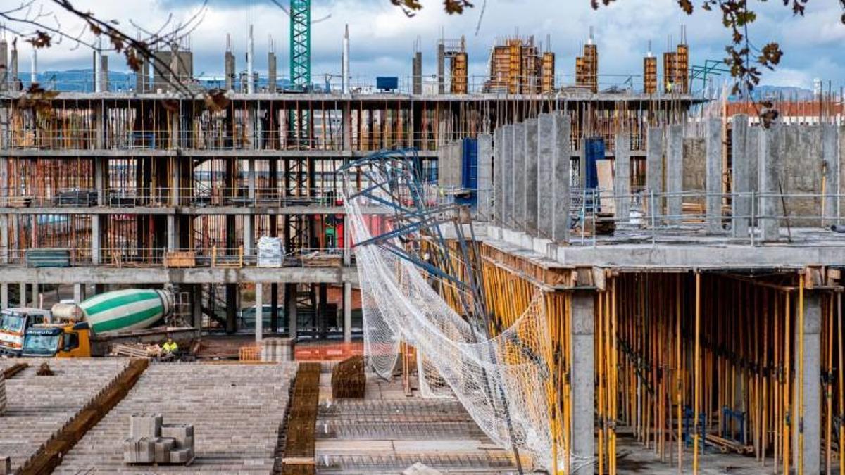 Viviendas en construcción, en una iamegn de archivo.