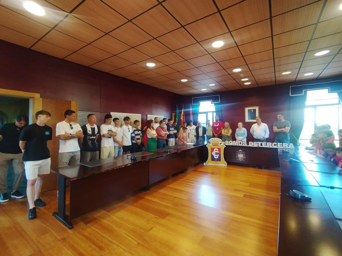 En imágenes, la celebración del ascenso a Tercera Federación del Condal de Noreña