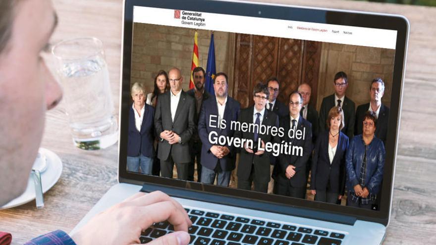 Activen un web que informa de l&#039;activitat de Puigdemont i dels consellers destituïts