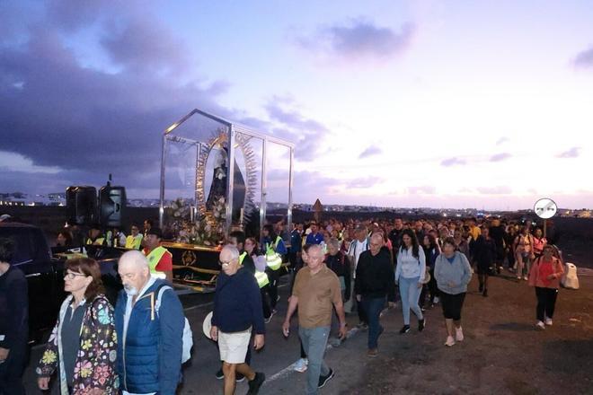 Subida de la Virgen de Los Dolores a Mancha Blanca 2024