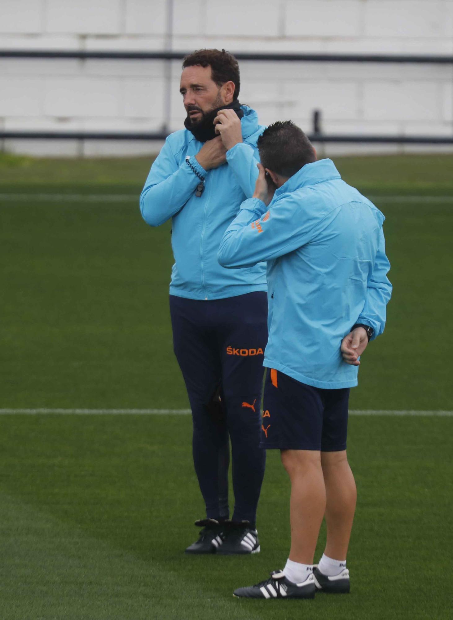 Última sesión antes del partido frente a la Real Sociedad para el Valencia