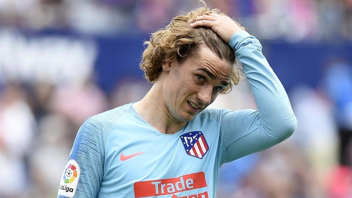 Griezzman, en el último partido con la camiseta del Atlético de Madrid.