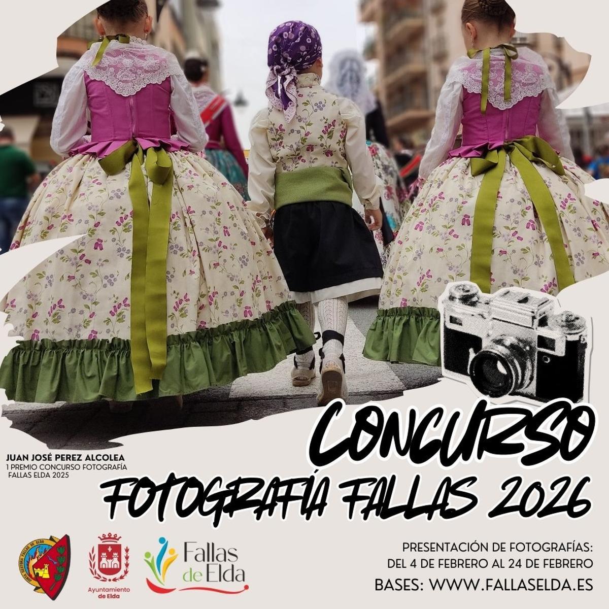 Cartel del Concurso de Fotografía de las Fallas de Elda