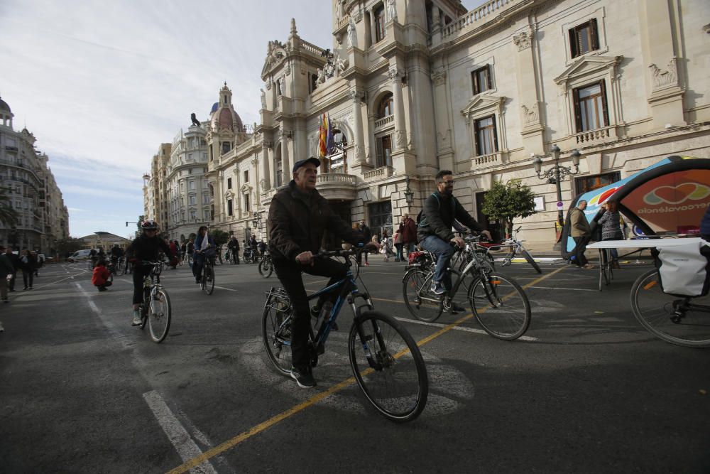 'Bicimanifestación' hasta Burjassot