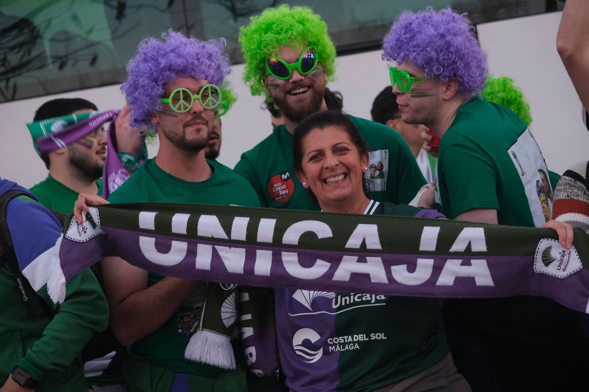 Recibimiento al Unicaja en la previa de los cuartos de final de la Copa del Rey 2024.