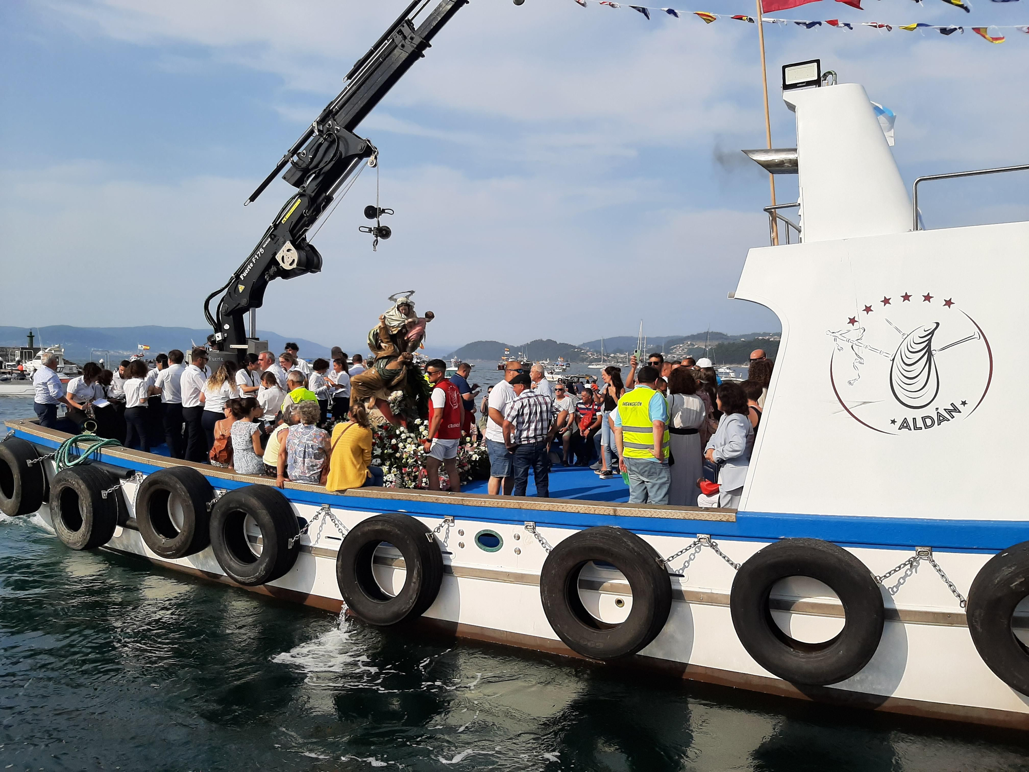 Las celebraciones de la Virgen del Carmen en Bueu