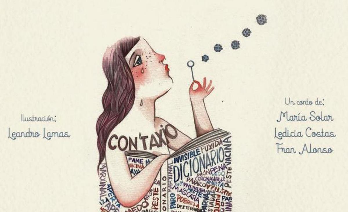 Captura del inicio del cuento audiovisual "Contaxio".