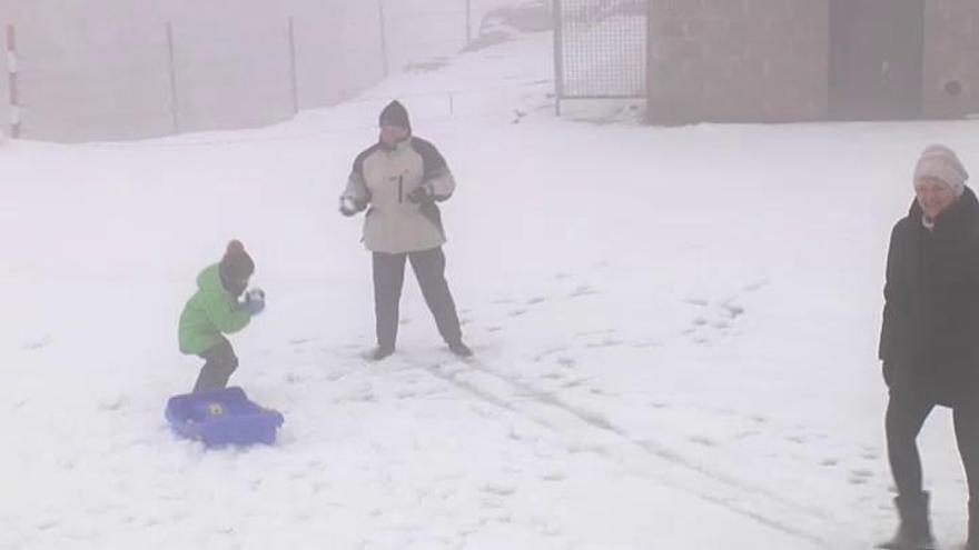 La primavera se hace esperar en la Sierra de Aralar (Navarra)