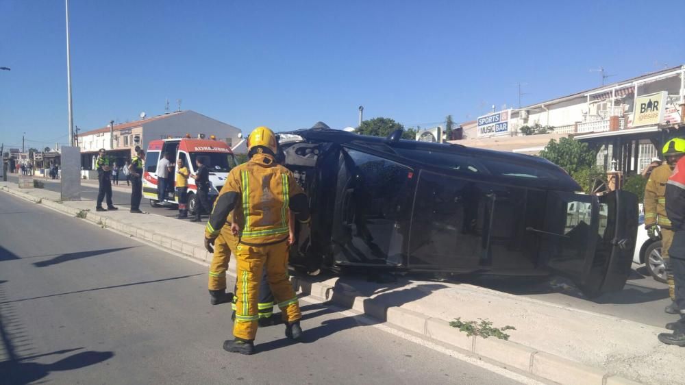 Accidente en la avenida Miguel de Unamuno de Torre