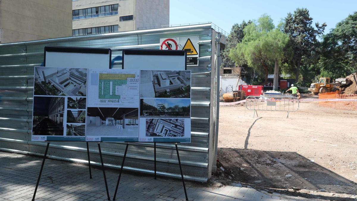 Las obras de ampliación del Hospital Clínico de València comenzaron el pasado octubre.  | JM LÓPEZ