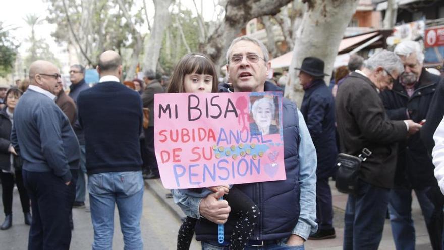 Manifestación por unas pensiones dignas en Murcia