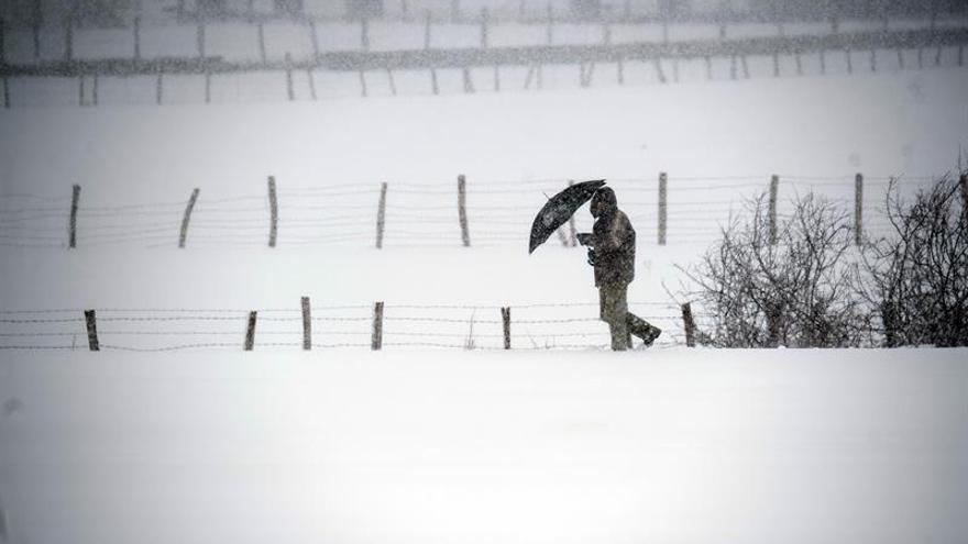 Alerta amarilla por nevadas en todo Aragón