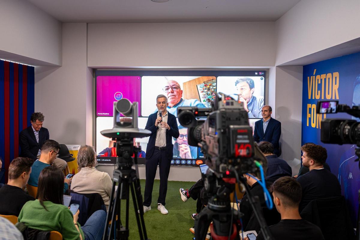 Víctor Font, en su sede electoral, este miércoles.