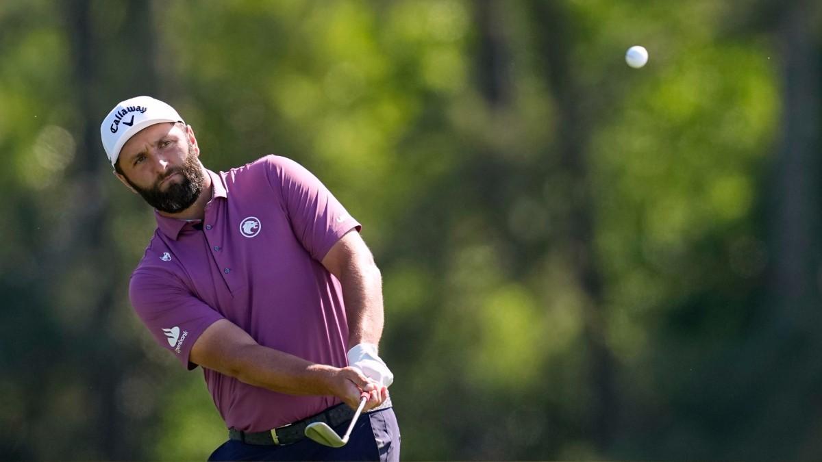 Jon Rahm, durante la última jornada del Masters
