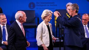 Ursula von der Leyen recibe el Premio Carlomagno