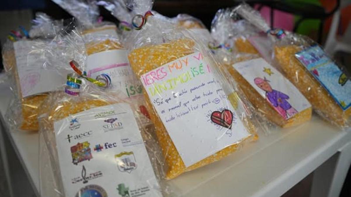 Productos elaborados por voluntarias de Avimex.