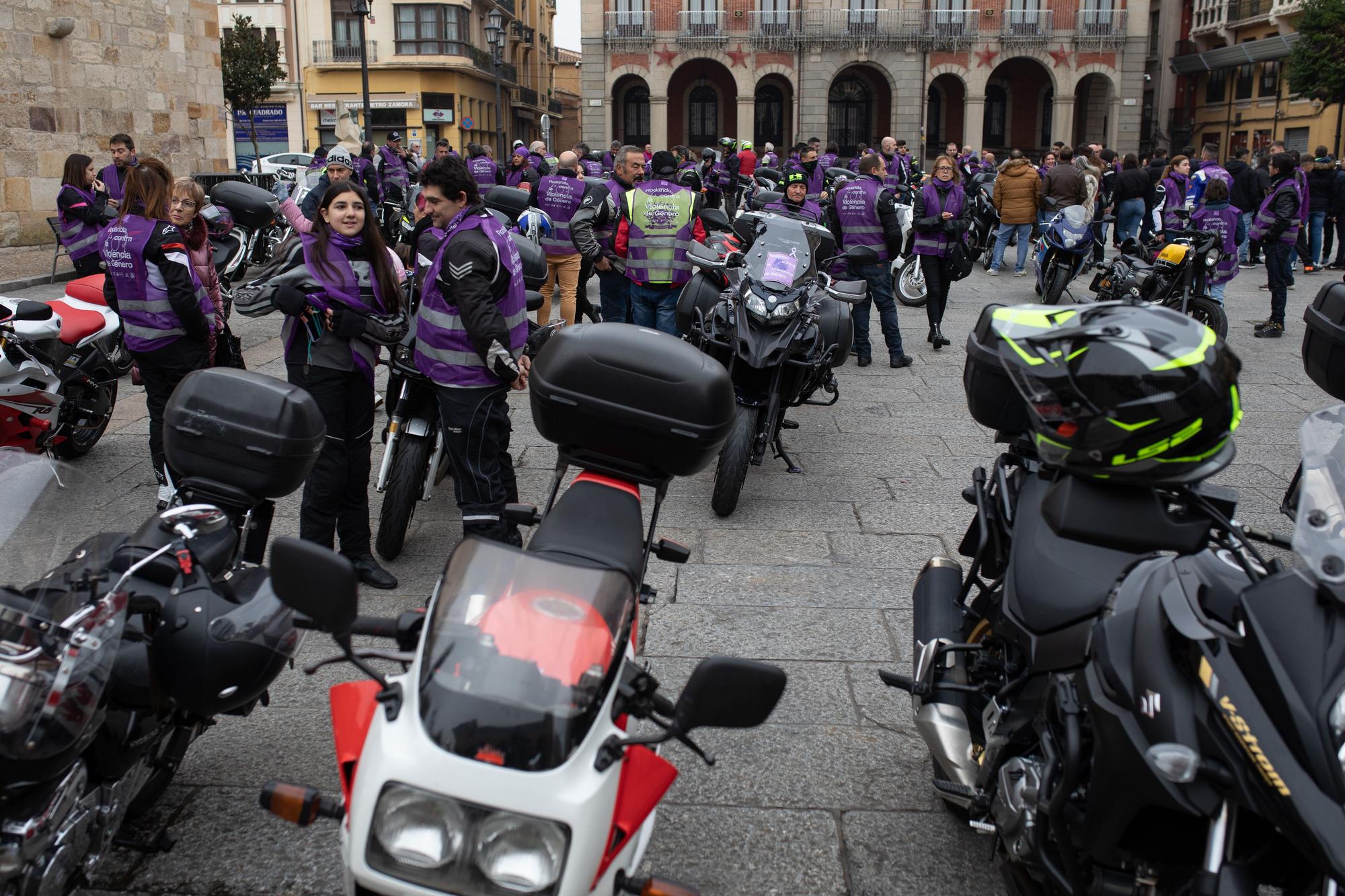 Ruta motera contra la violencia de género en Zamora por el 25N