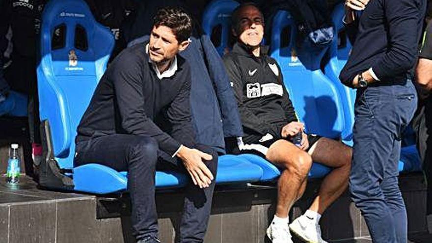 Víctor Sánchez del Amo, en una de sus últimas visitas a Riazor con el Málaga.