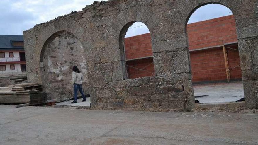 Obras de recuperación del edificio de Rionegro.