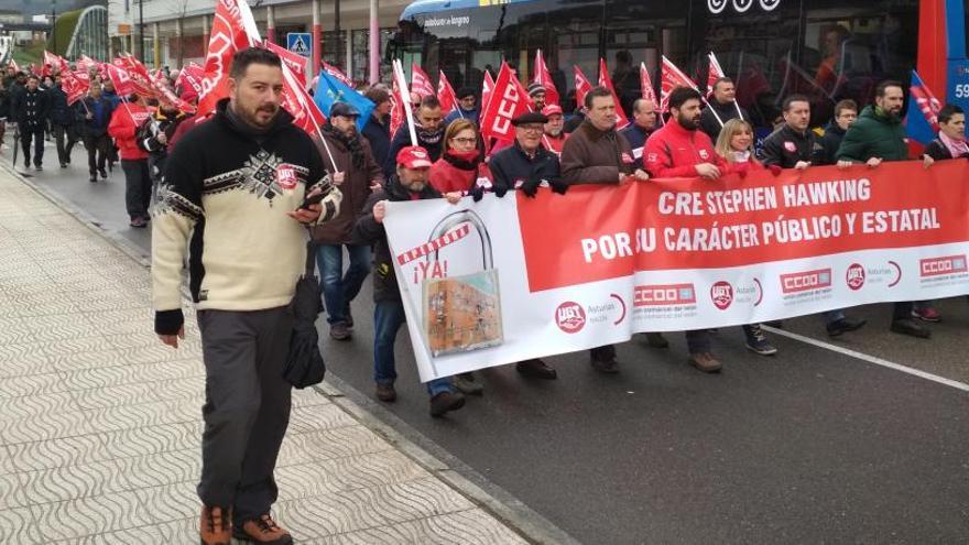 Participantes en la manifestación.