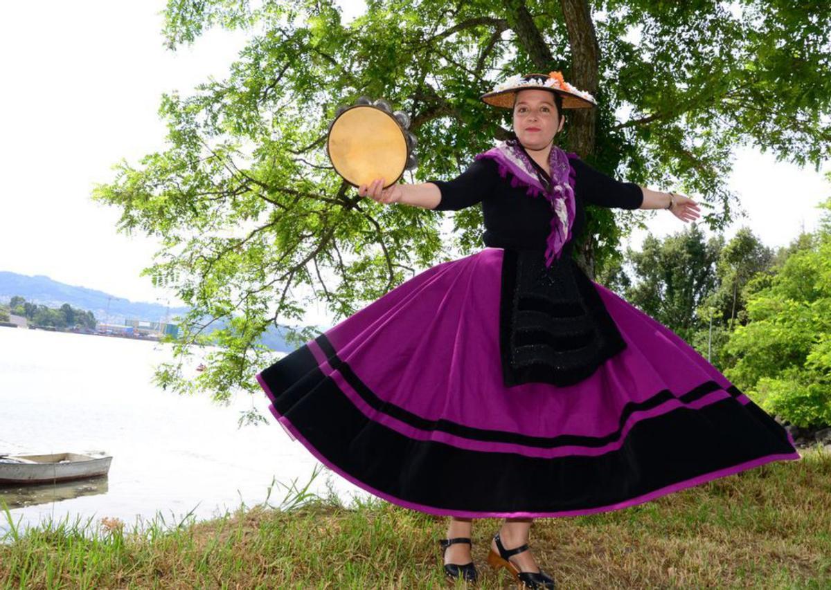 María Faltri, con atuendo tradicional. | G. Núñez